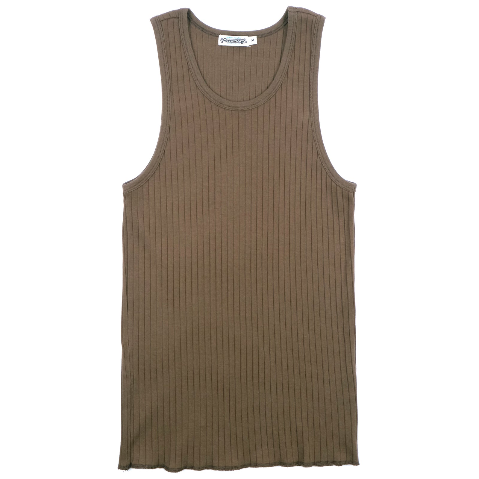 Ribbed Tank in Olive
