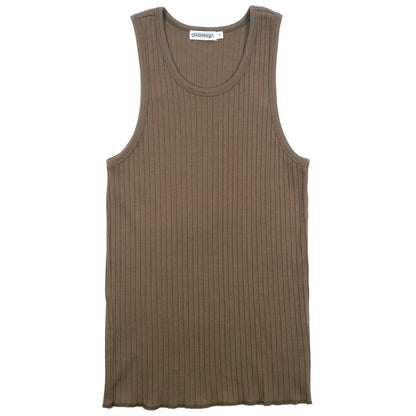 Ribbed Tank in Olive