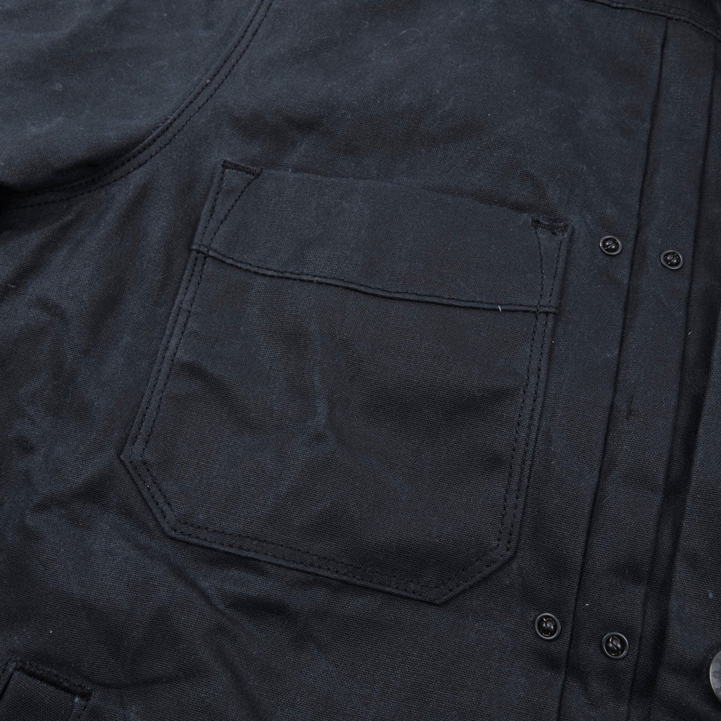 Waxed Riders Jacket in Black