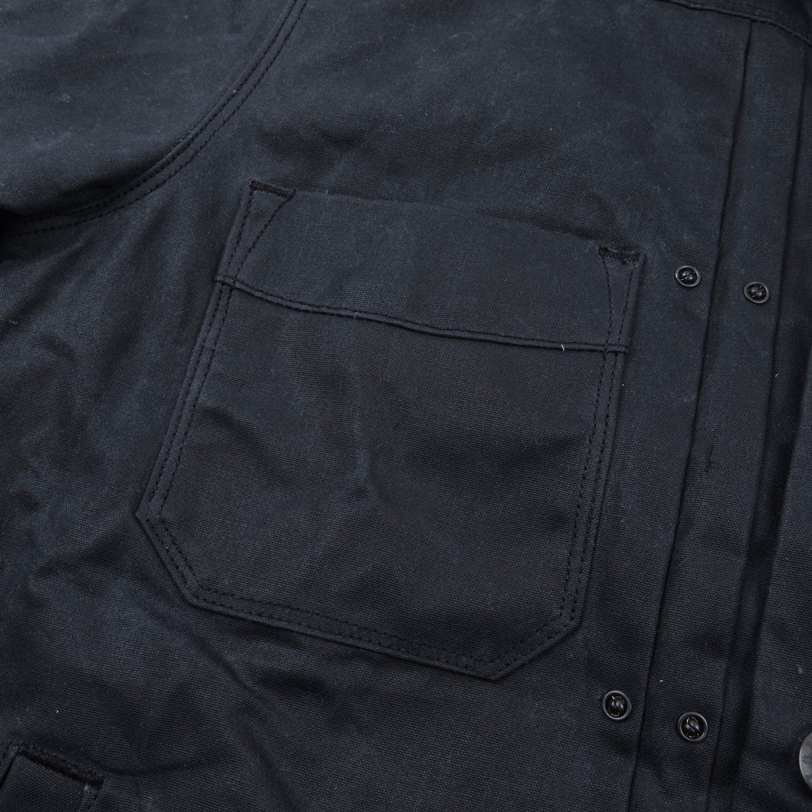 Waxed Riders Jacket in Black