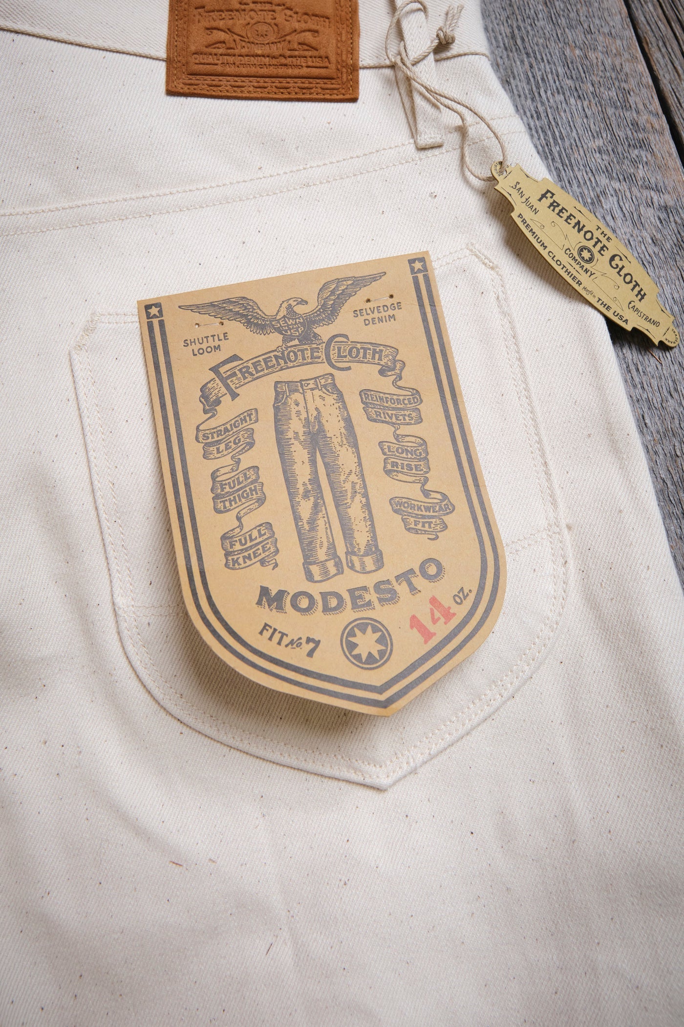 Modesto Straight Cut in 14 Ounce Ecru