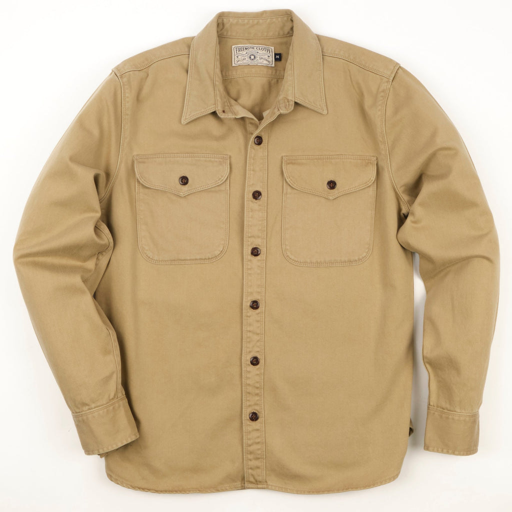 #PH-P101232M Freenote Utility Shirt in Khaki