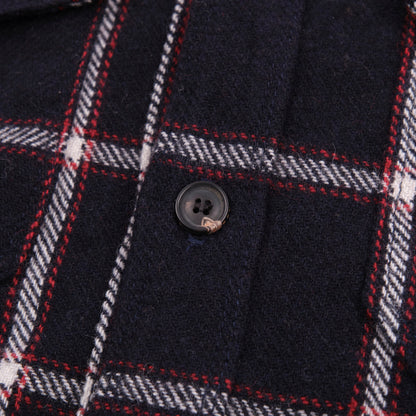 Kamas in Navy Wool Plaid