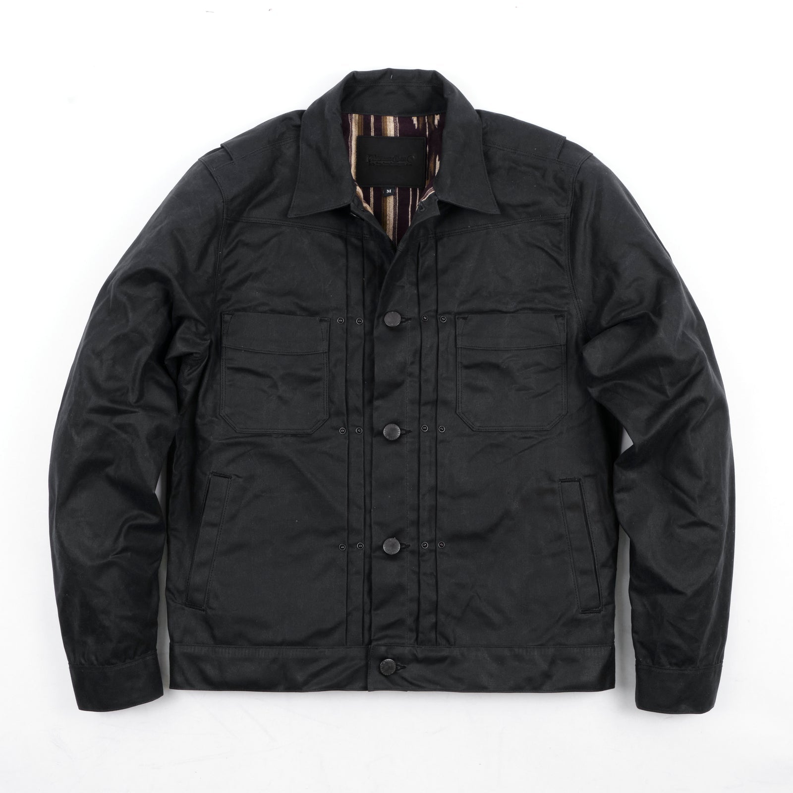 Waxed Riders Jacket in Black