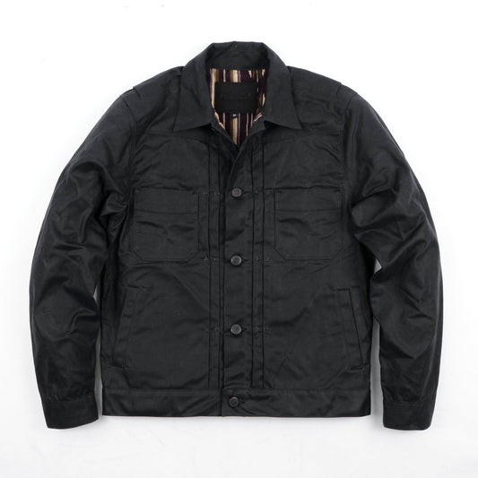 Waxed Riders Jacket in Black