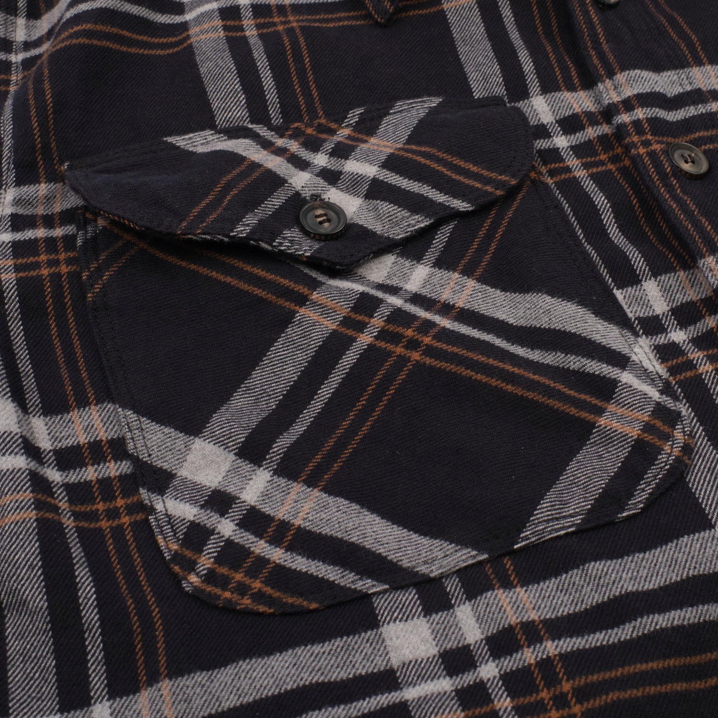 The Utility Shirt in Black Plaid