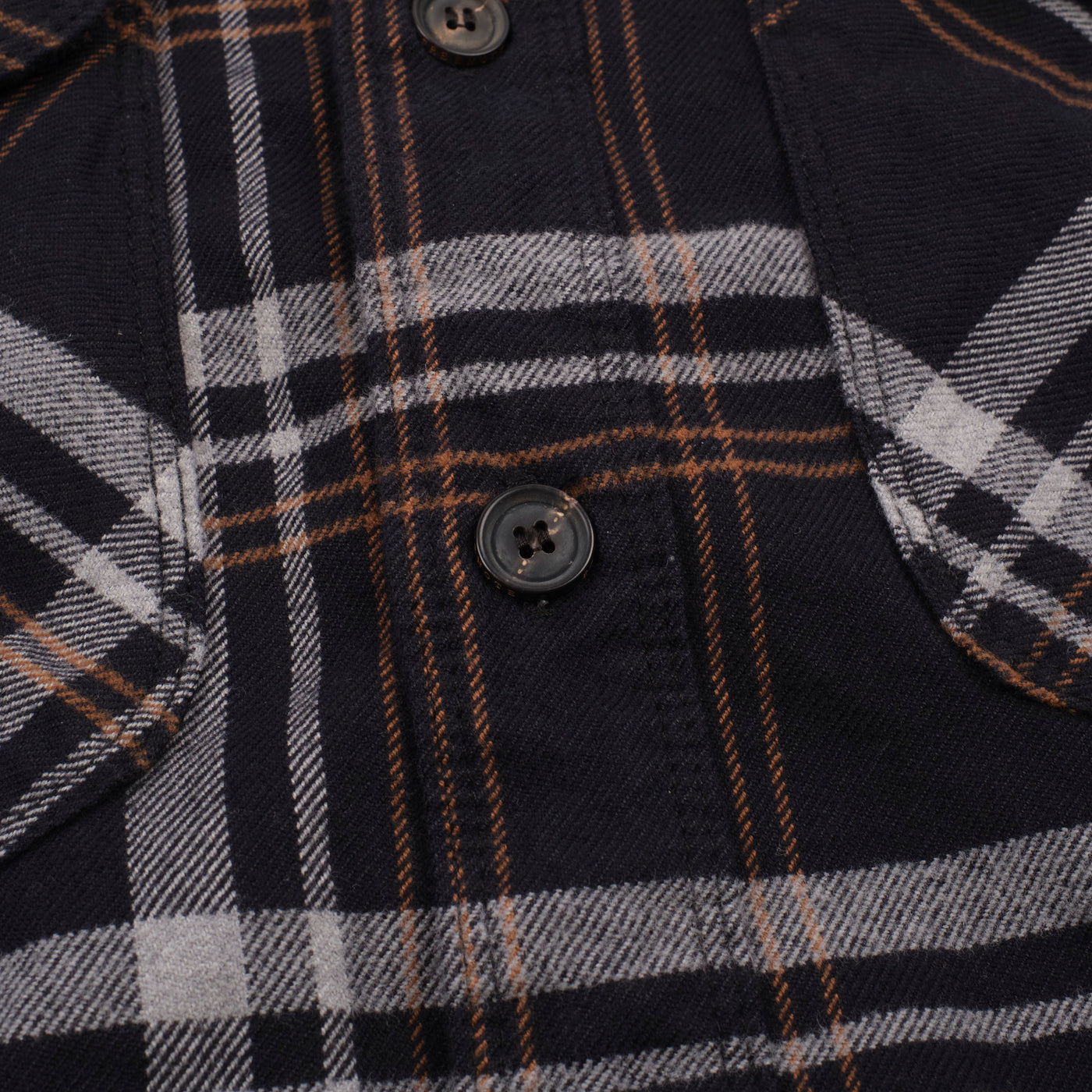 The Utility Shirt in Black Plaid