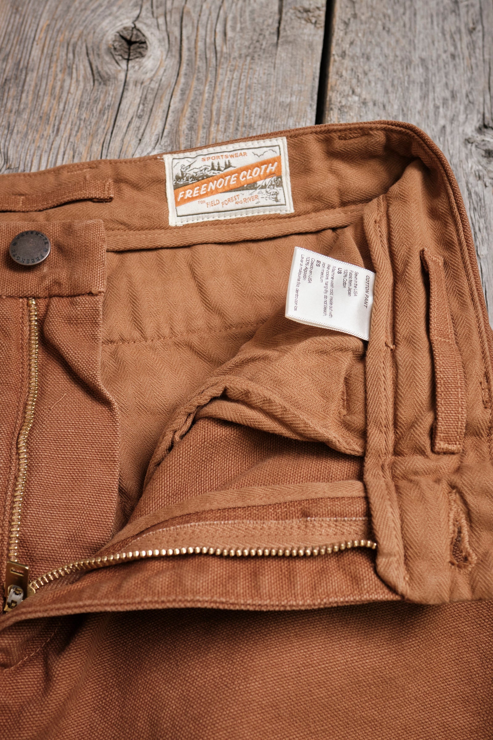 Deck Pant in 14 Ounce Slub Rust