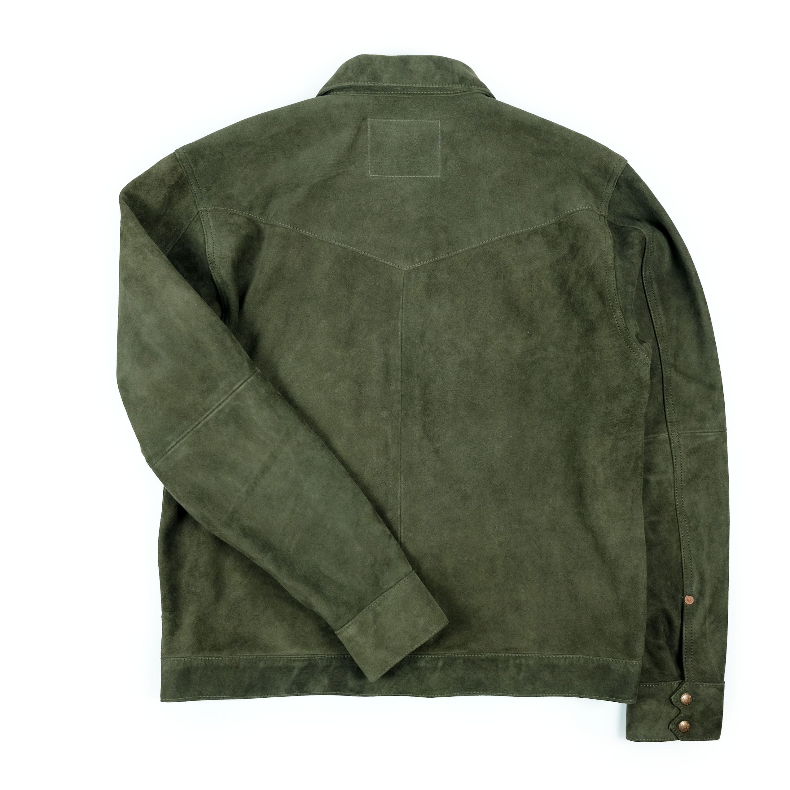 Cooper in Olive Goat Suede