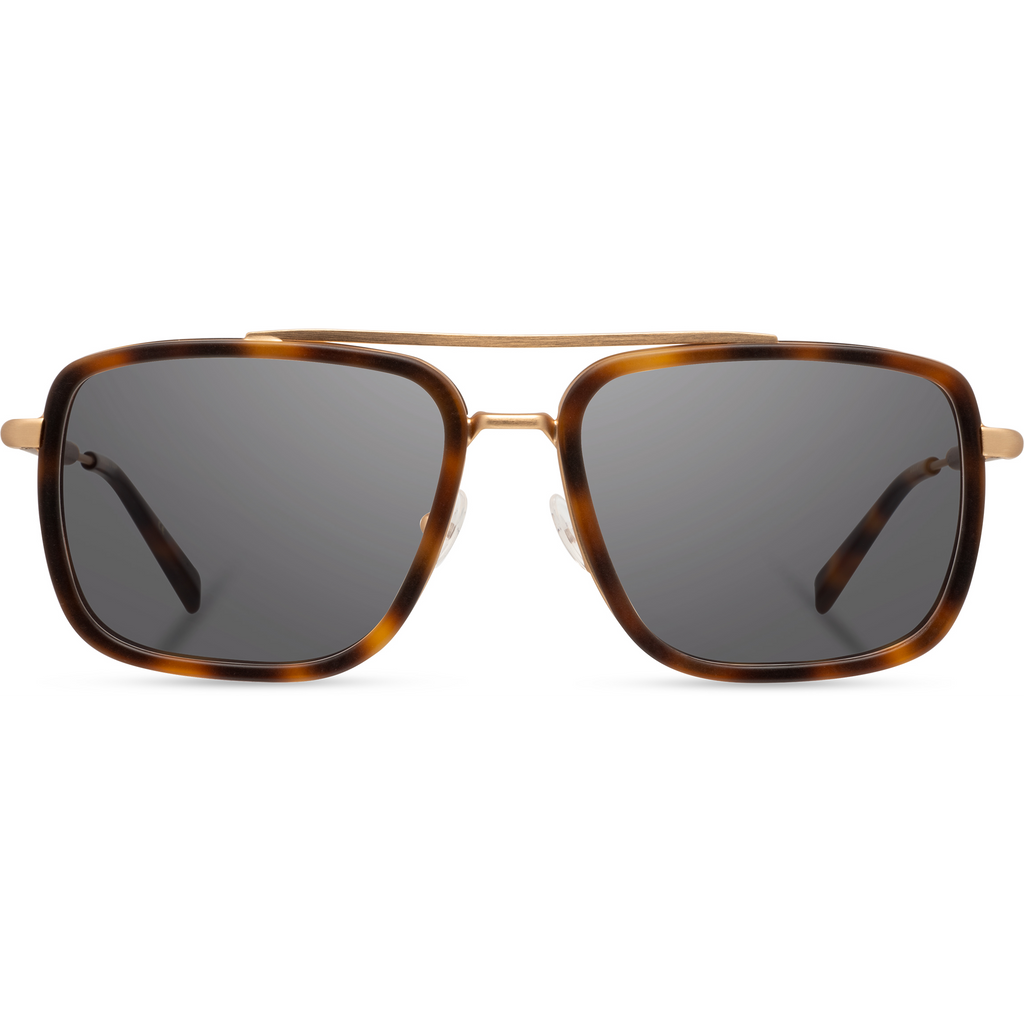 Grant in Matte Brindle & Matte Gold, Walnut & Grey Polarized