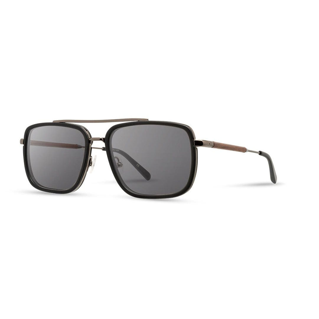 Grant in Matte Black & Walnut & Grey Polarized