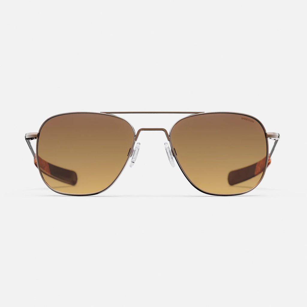 Aviator in 22k Chocolate Gold & Polarized Cape Sand