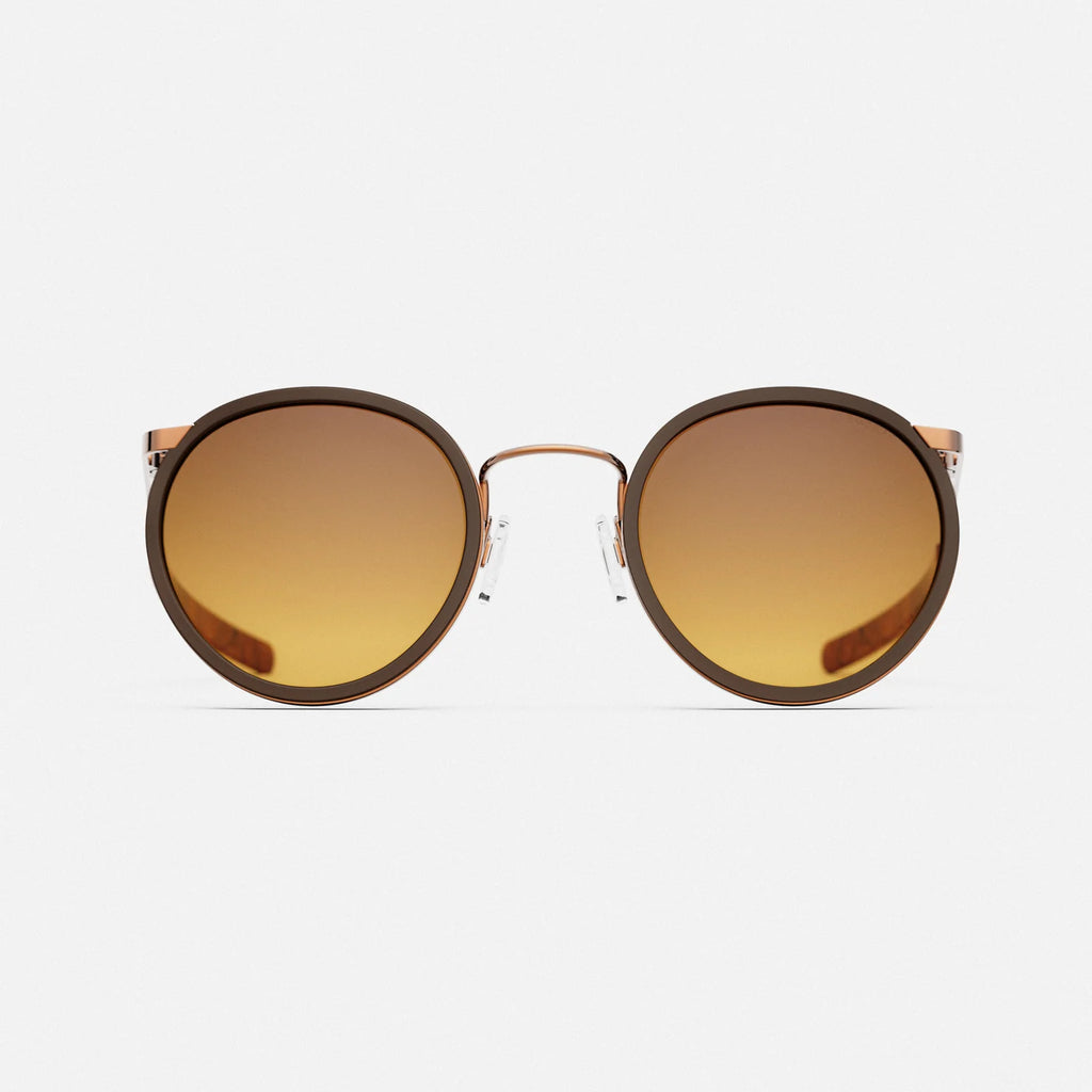 P3 Fusion in 22k Satin Chocolate Gold Gold & Sierra Inlay & Polarized Cape Sand