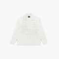 Hills Cotton and Cashmere Shirt in Bone Plaid