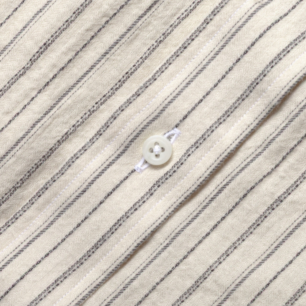 Brushed Dobby Stripe in Ecru