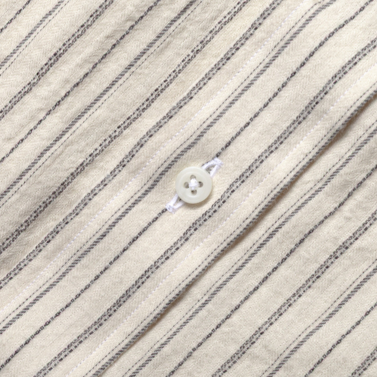 Brushed Dobby Stripe in Ecru