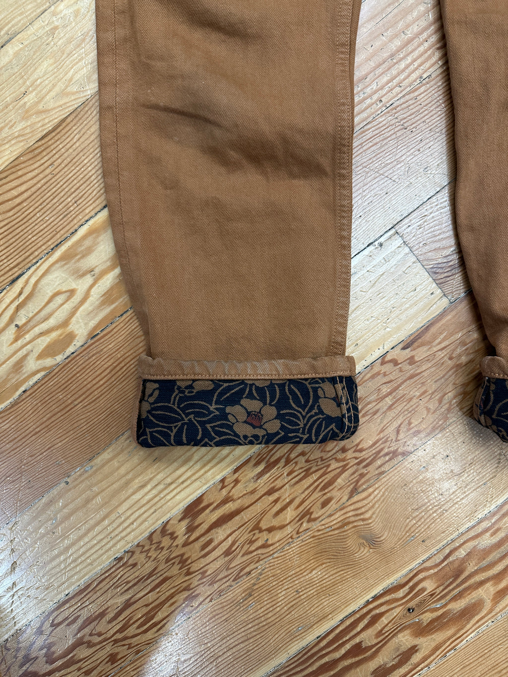 #PH-P314330 Kiriko Made Selvedge Chino in Kimono-Lined Rust