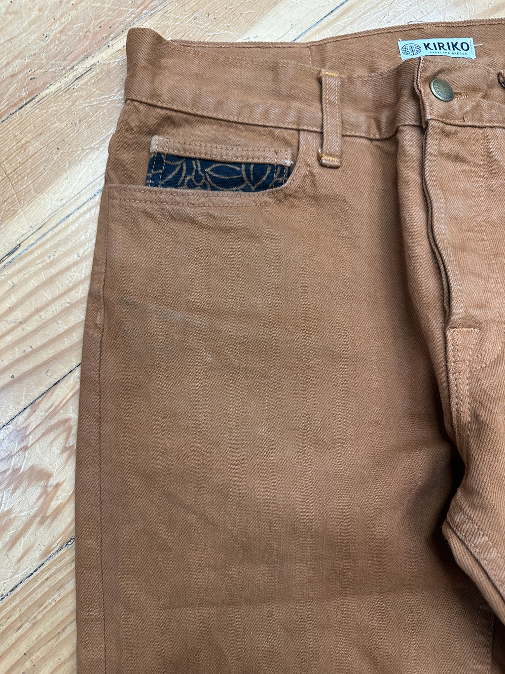 #PH-P314330 Kiriko Made Selvedge Chino in Kimono-Lined Rust