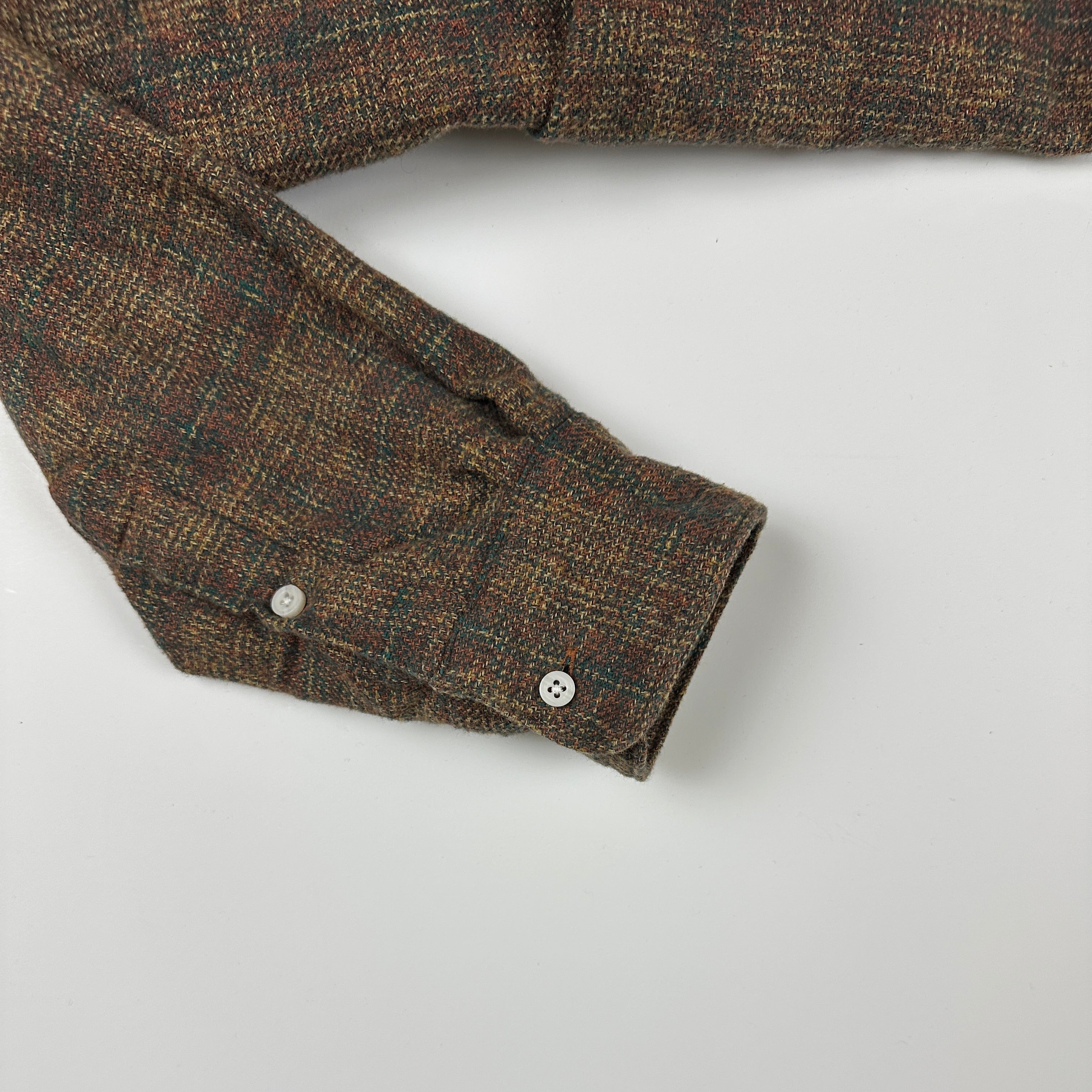 #PH-P10106L Gitman Vintage Brown Brushed Cotton Tweed Chore Shirt