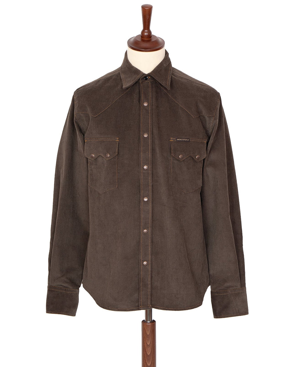 Ryman in Dark Brown and Green Corduroy