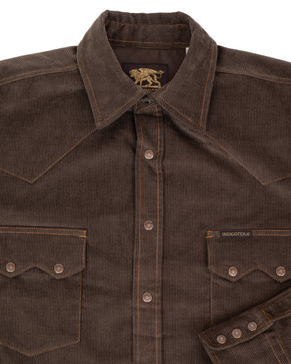 Ryman in Dark Brown and Green Corduroy