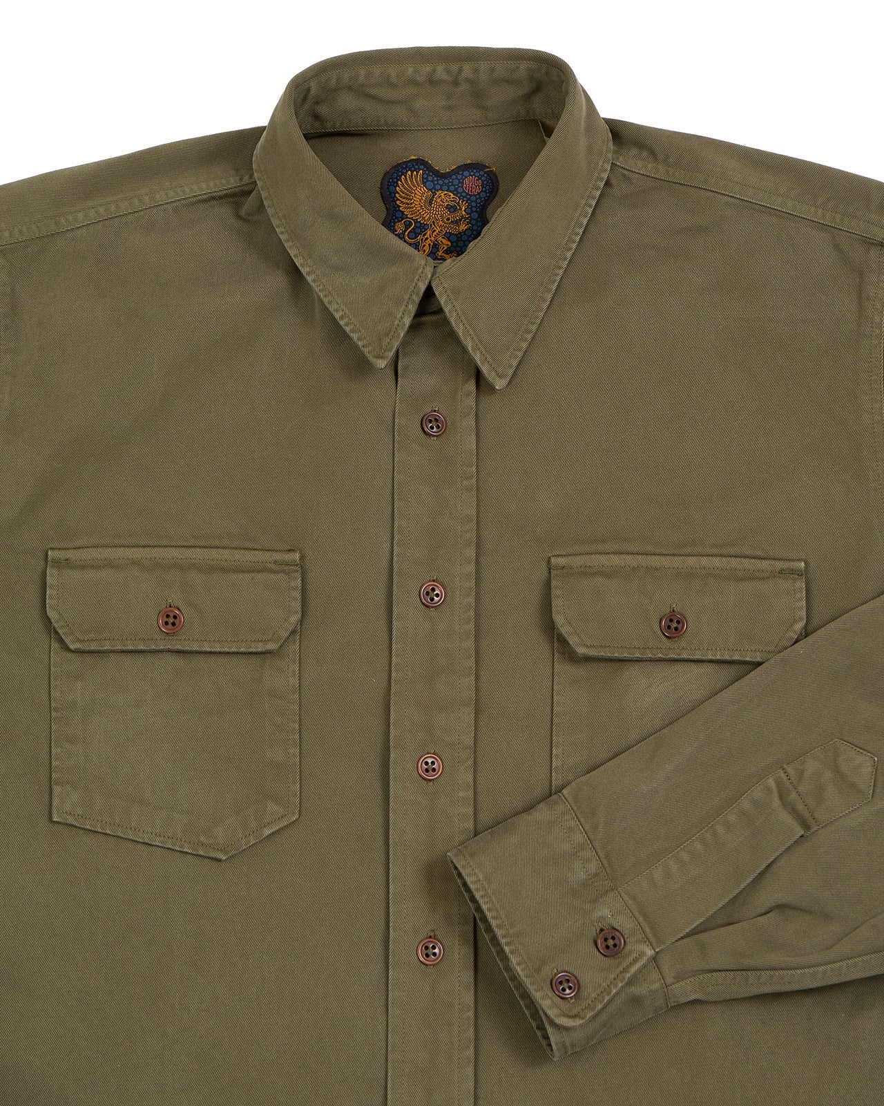 The Alamo in Olive Cotton Twill