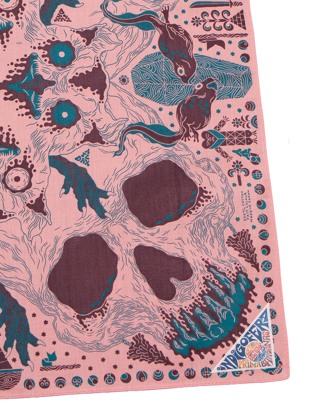 Loa Bandana in Pink, Brown & Turquoise