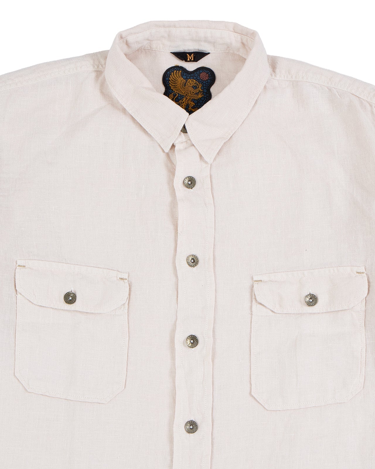 Delray in Broken White Linen Canvas