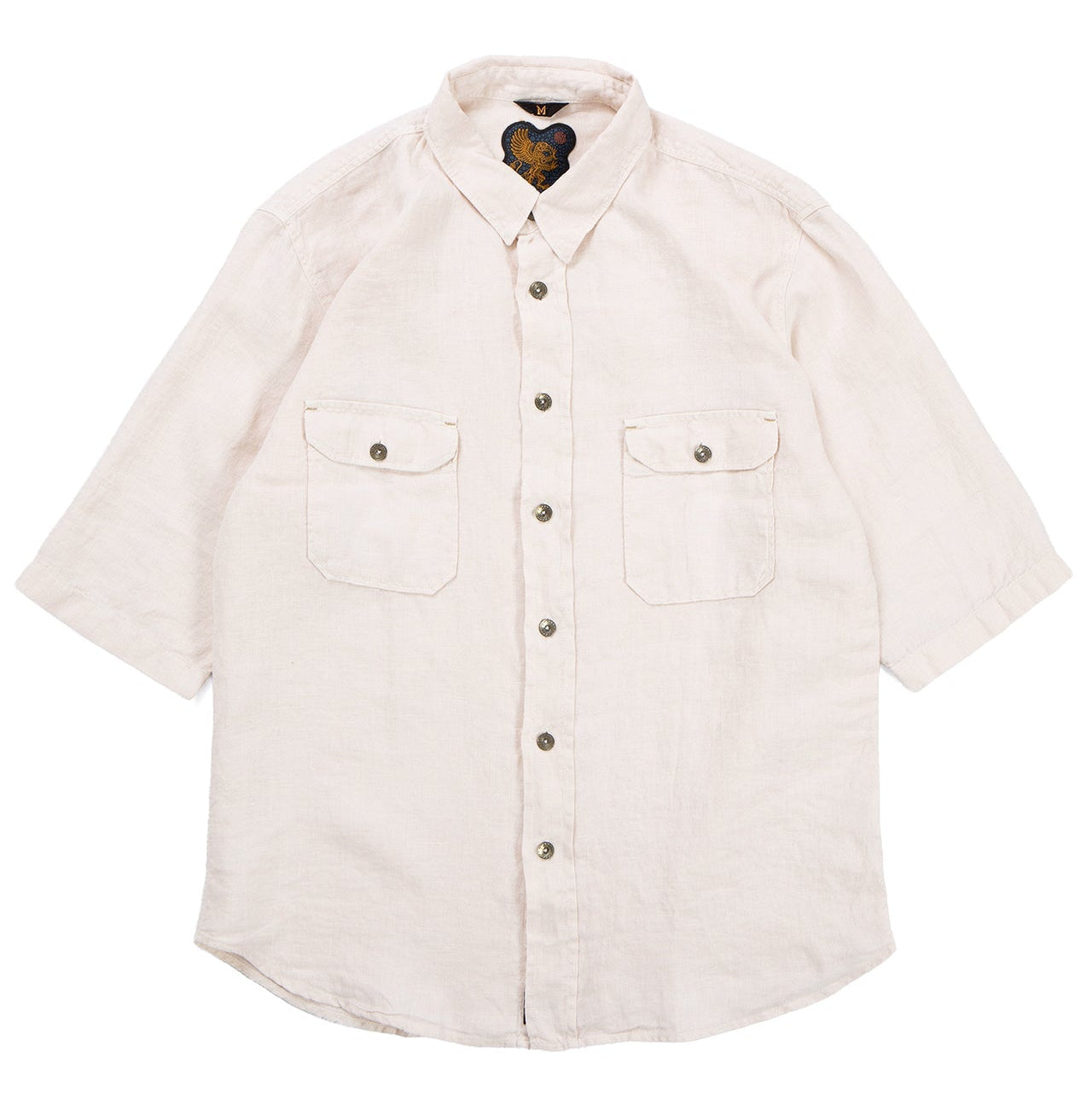 Delray in Broken White Linen Canvas