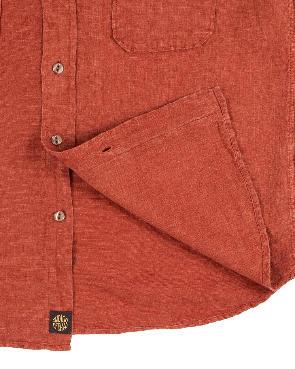Delray in Rust Linen Canvas