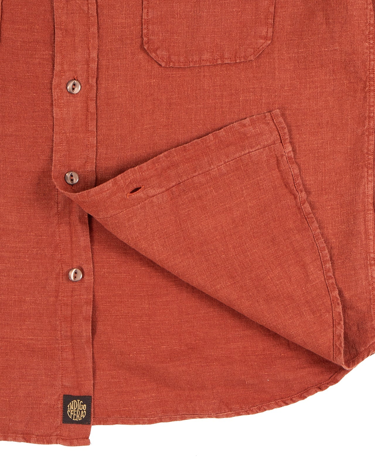 Delray in Rust Linen Canvas