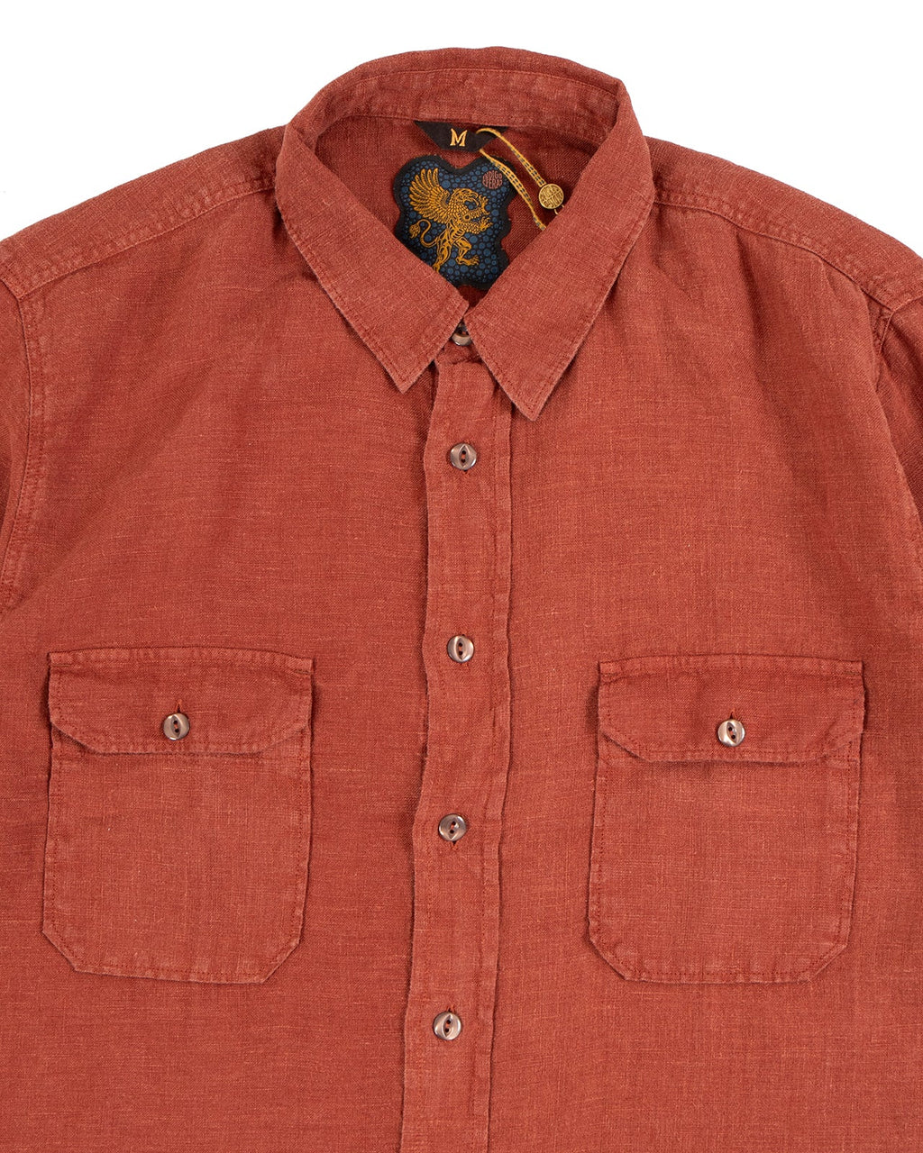 Delray in Rust Linen Canvas