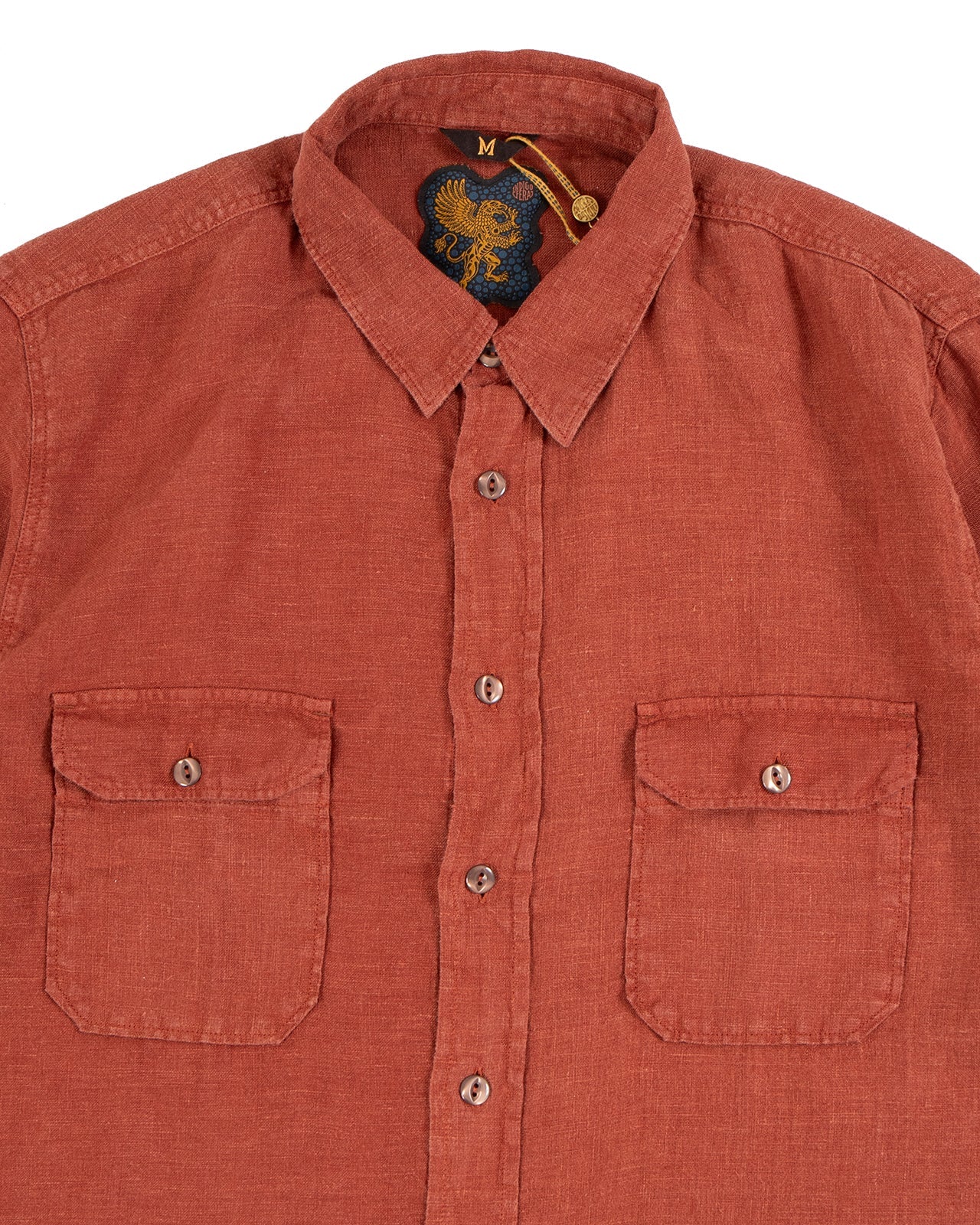 Delray in Rust Linen Canvas