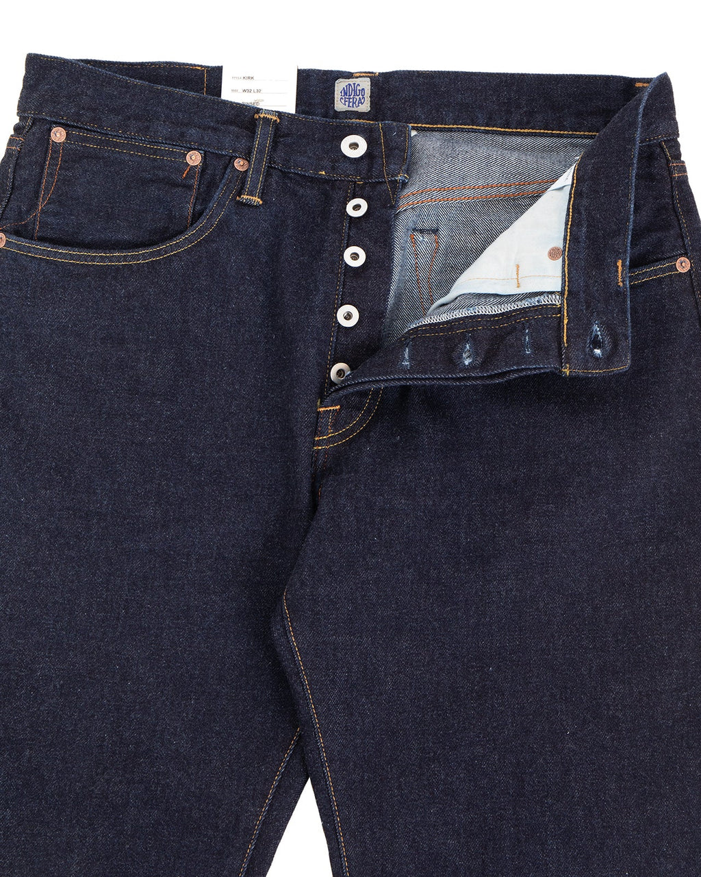 Kirk in No. 9 Rinsed Selvedge Denim