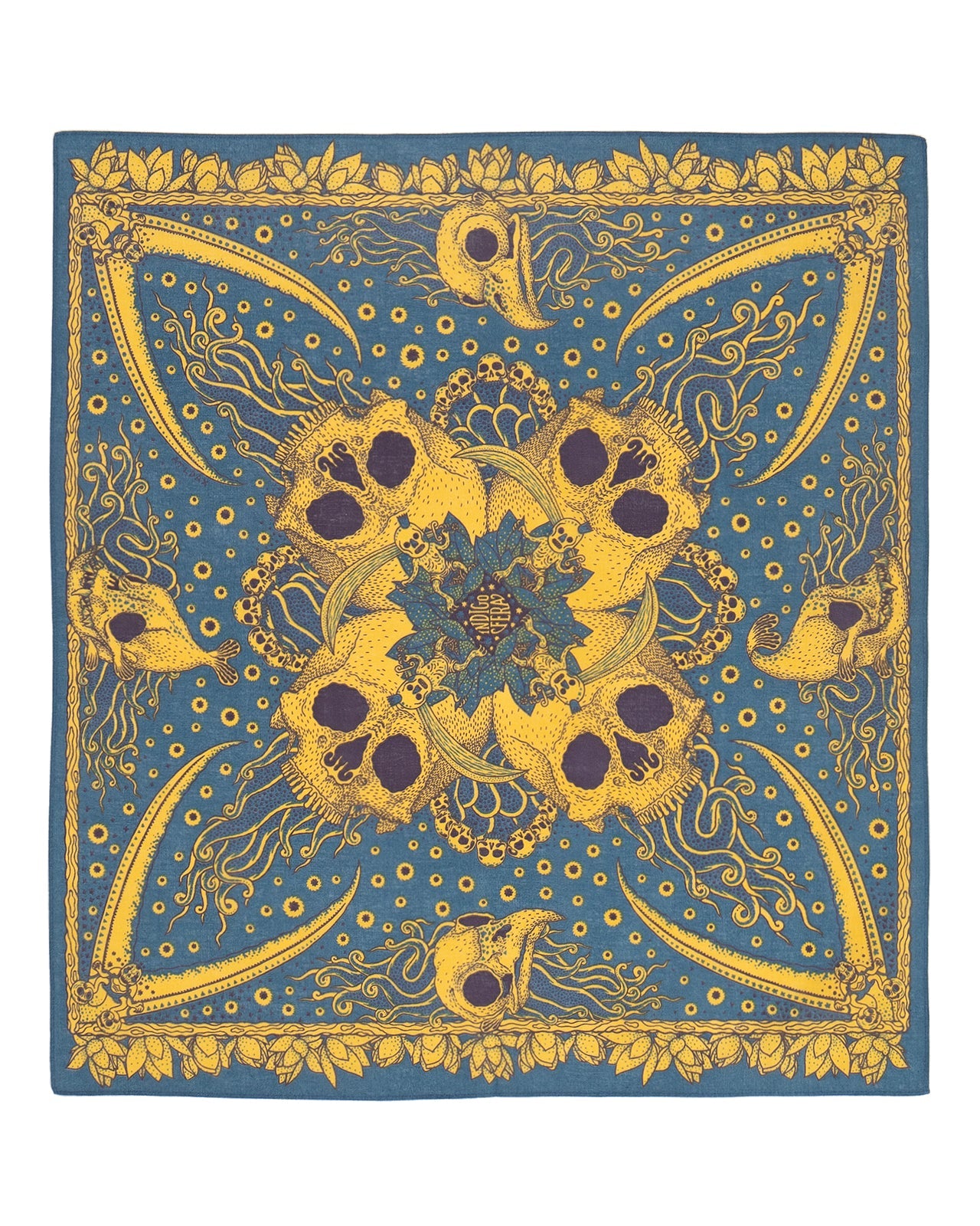 Skull Bandana in Blue