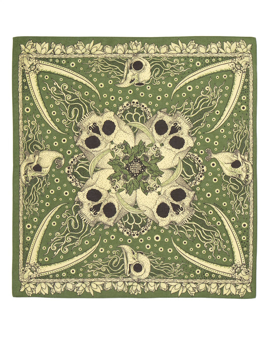 Skull Bandana in Green