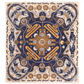 Indigofera Tarot XIII Bandana in Offwhite & Blue