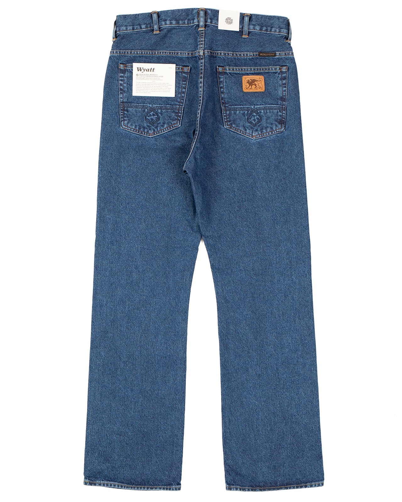 Wyatt in Uneven Broken Twill Indigo Double Wash