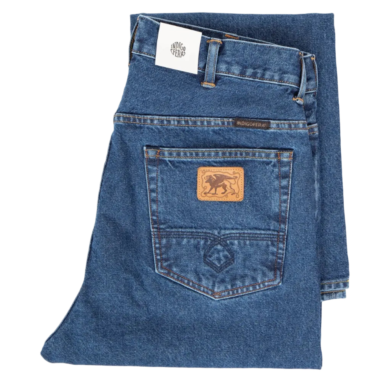 Wyatt in Uneven Broken Twill Indigo Double Wash