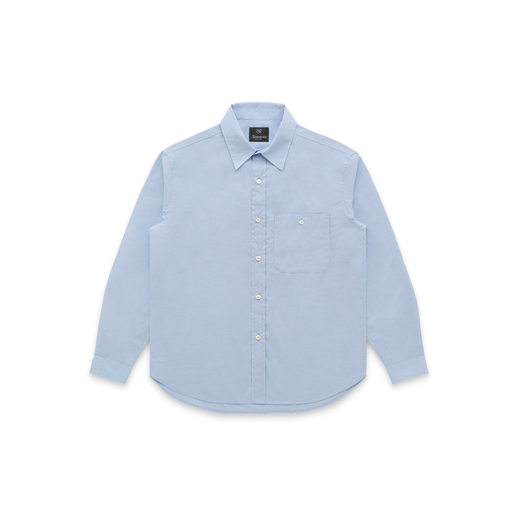 Jones Cotton Silk Shirt in Classic Blue