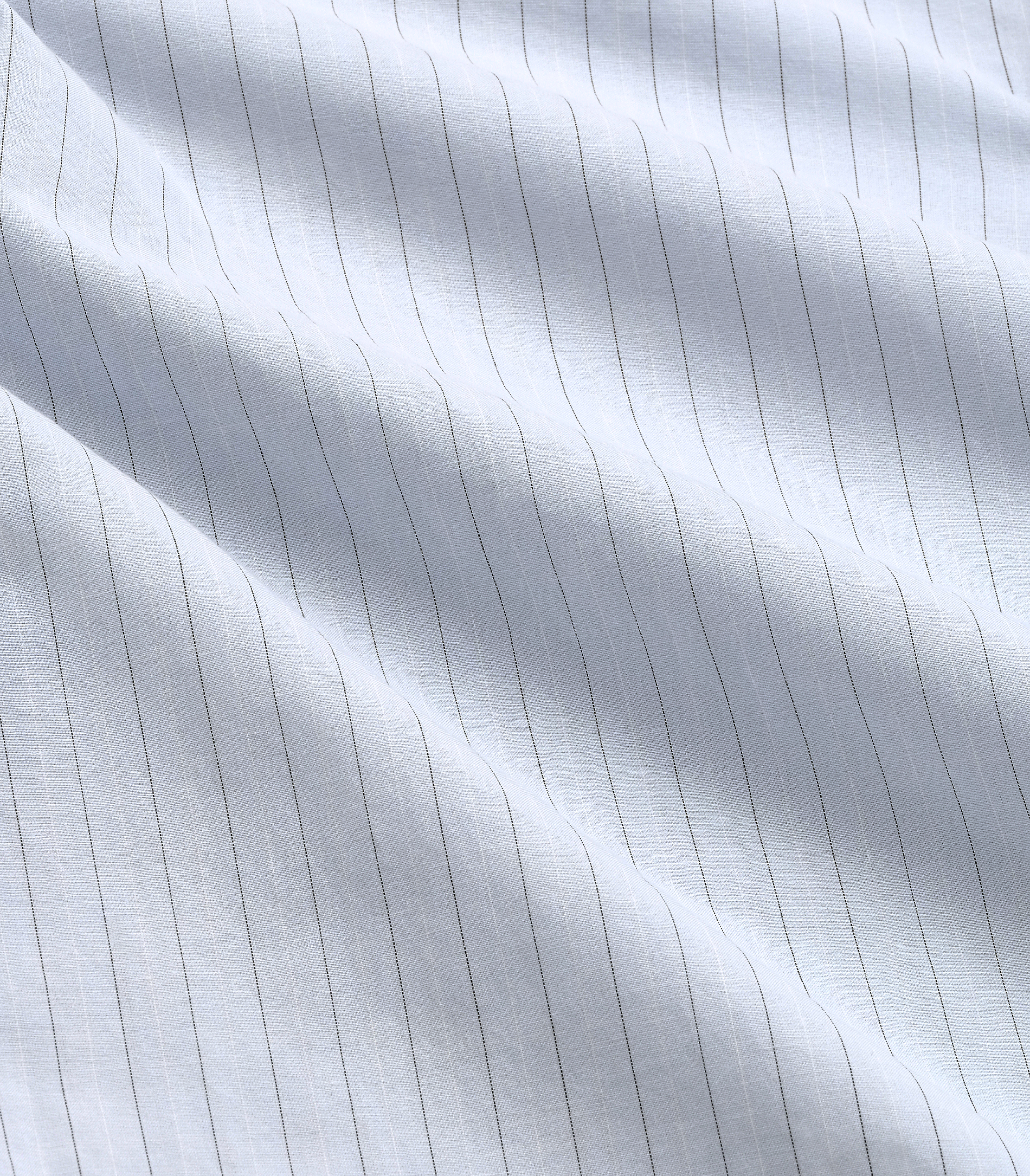 Jones Cotton Silk Shirt in Light Blue Stripe