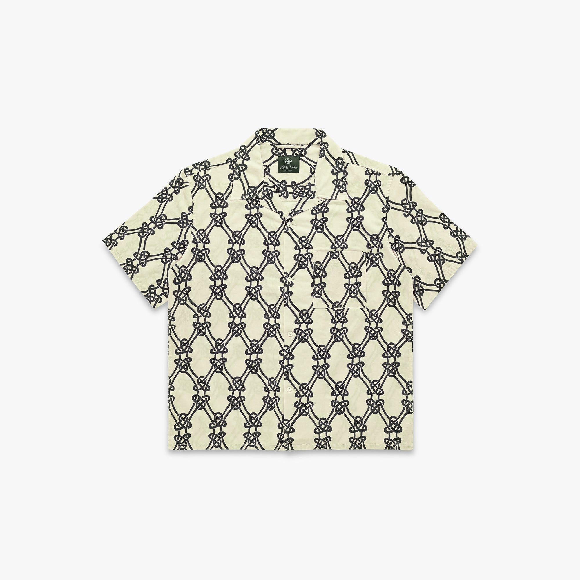 Knot Panama Cotton Shirt in Bone
