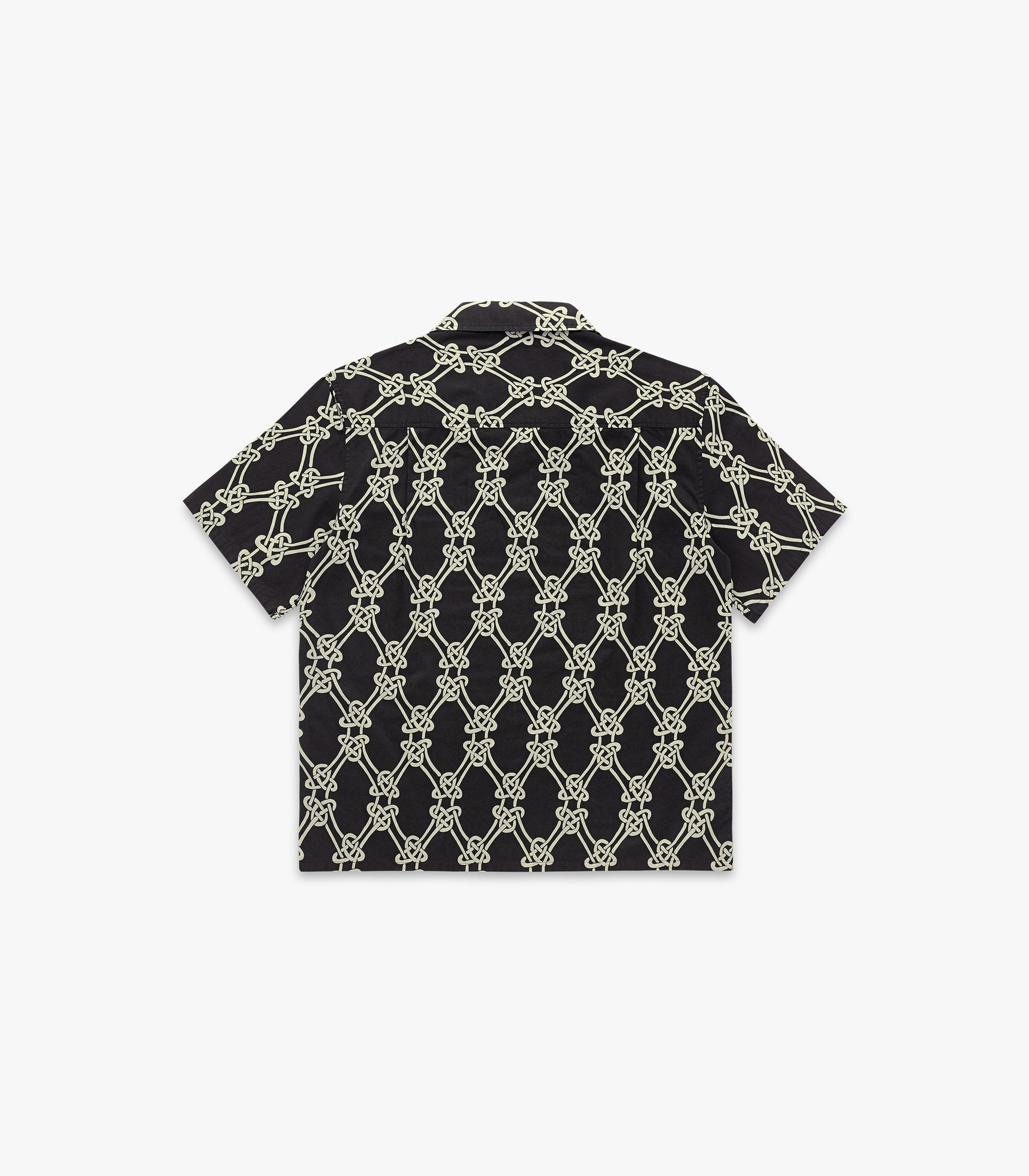 Knot Panama Cotton Shirt in Burnt Black