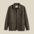 Labura Jacket in Brown Herringbone Wool