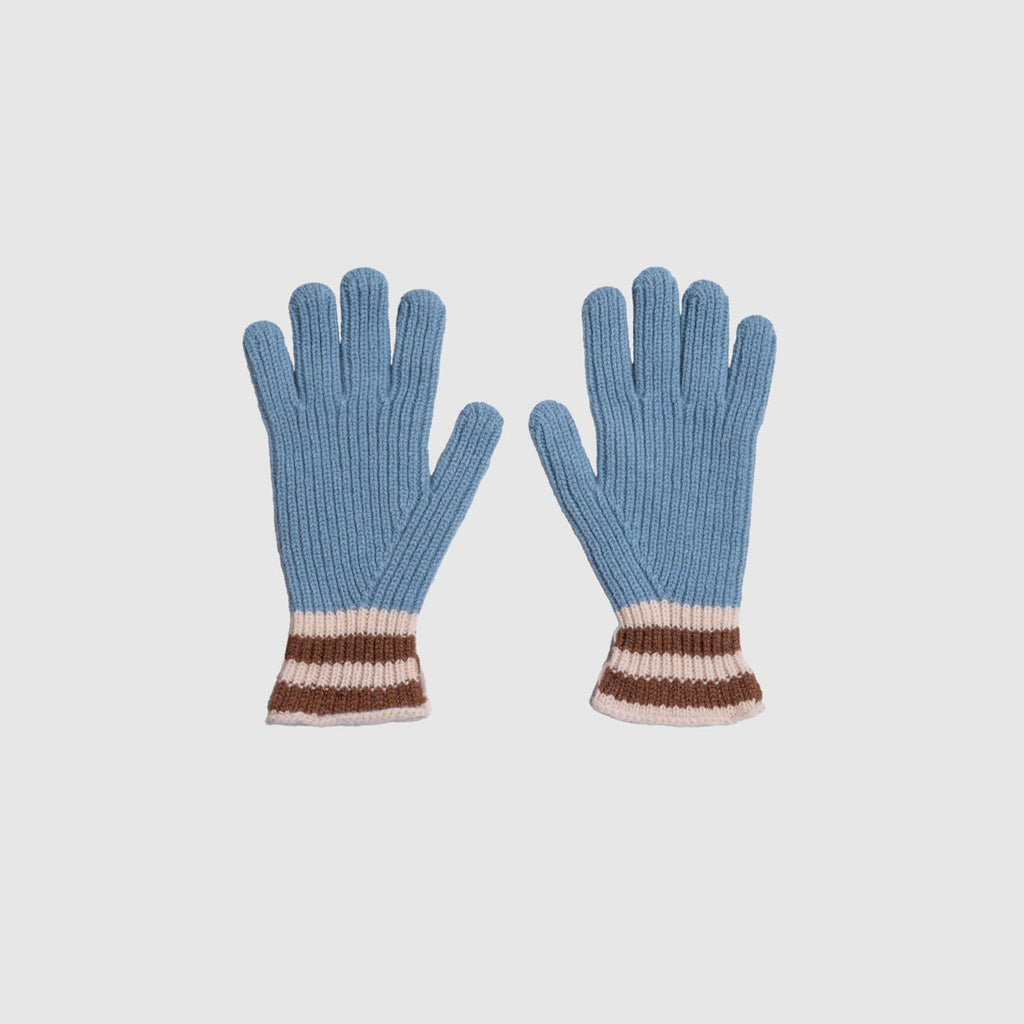 Love My Ribbed Gloves in Soft Blue