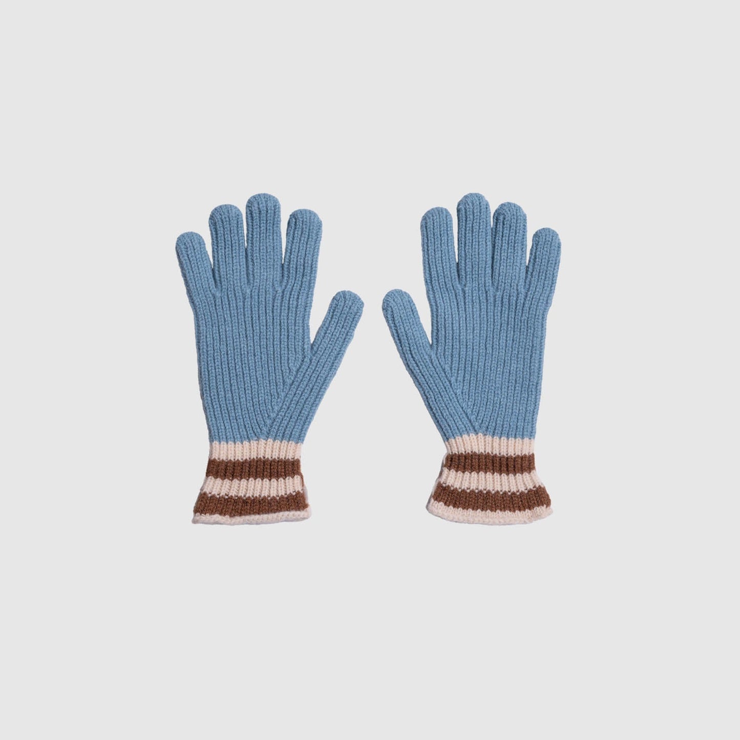 Love My Ribbed Gloves in Soft Blue
