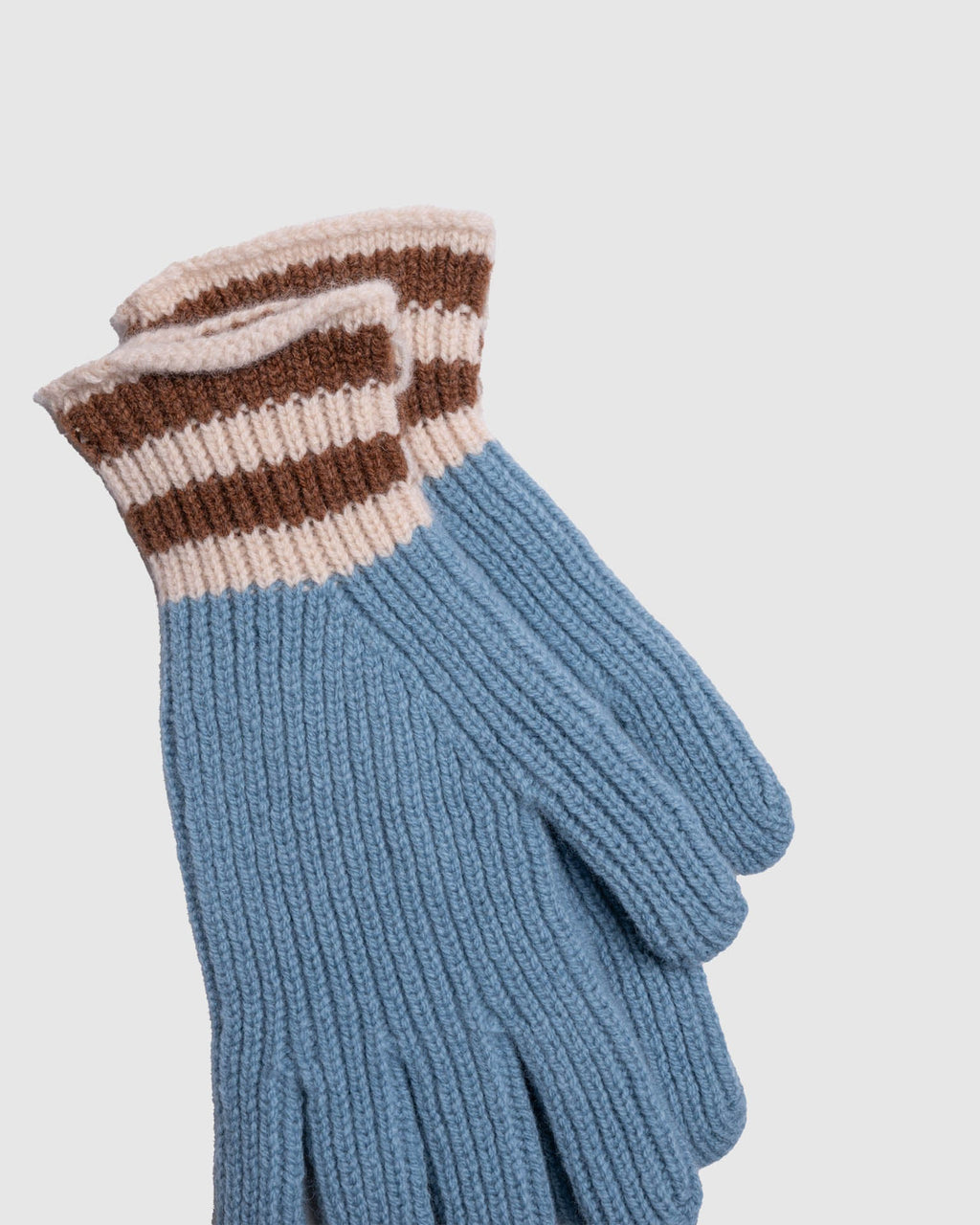 Love My Ribbed Gloves in Soft Blue