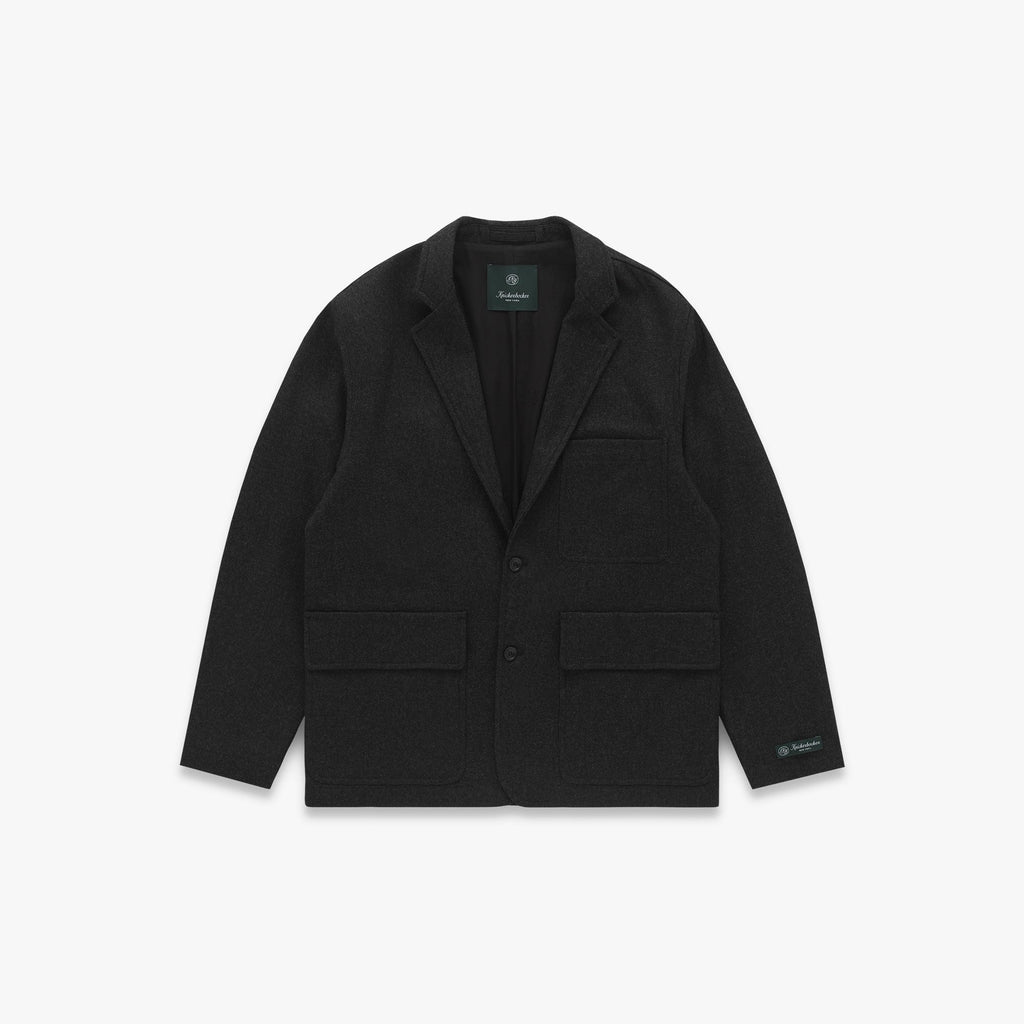 Lane Virgin Wool Suit Jacket in Charcoal