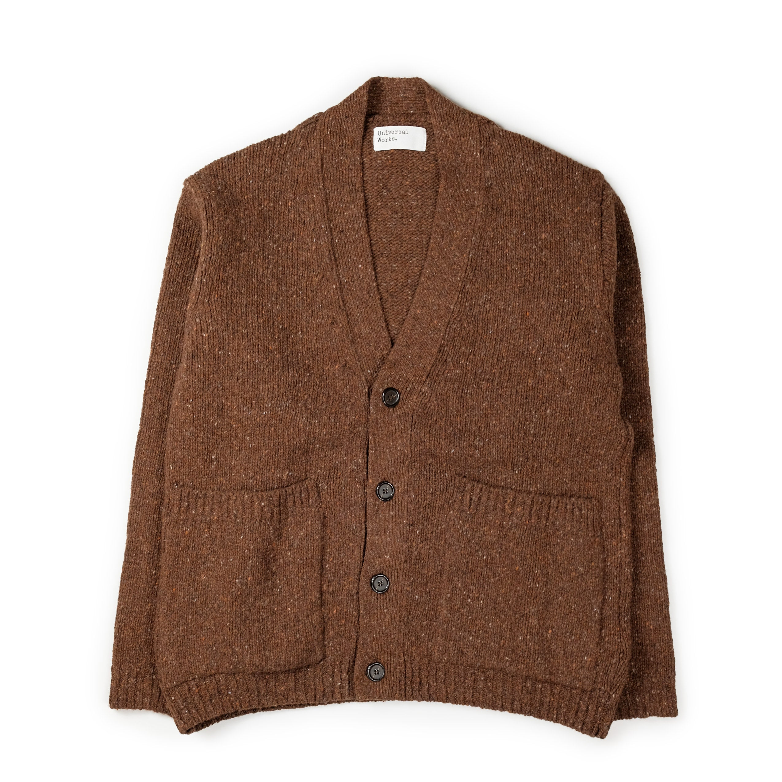 Langdale Cardigan in Brown Tweed