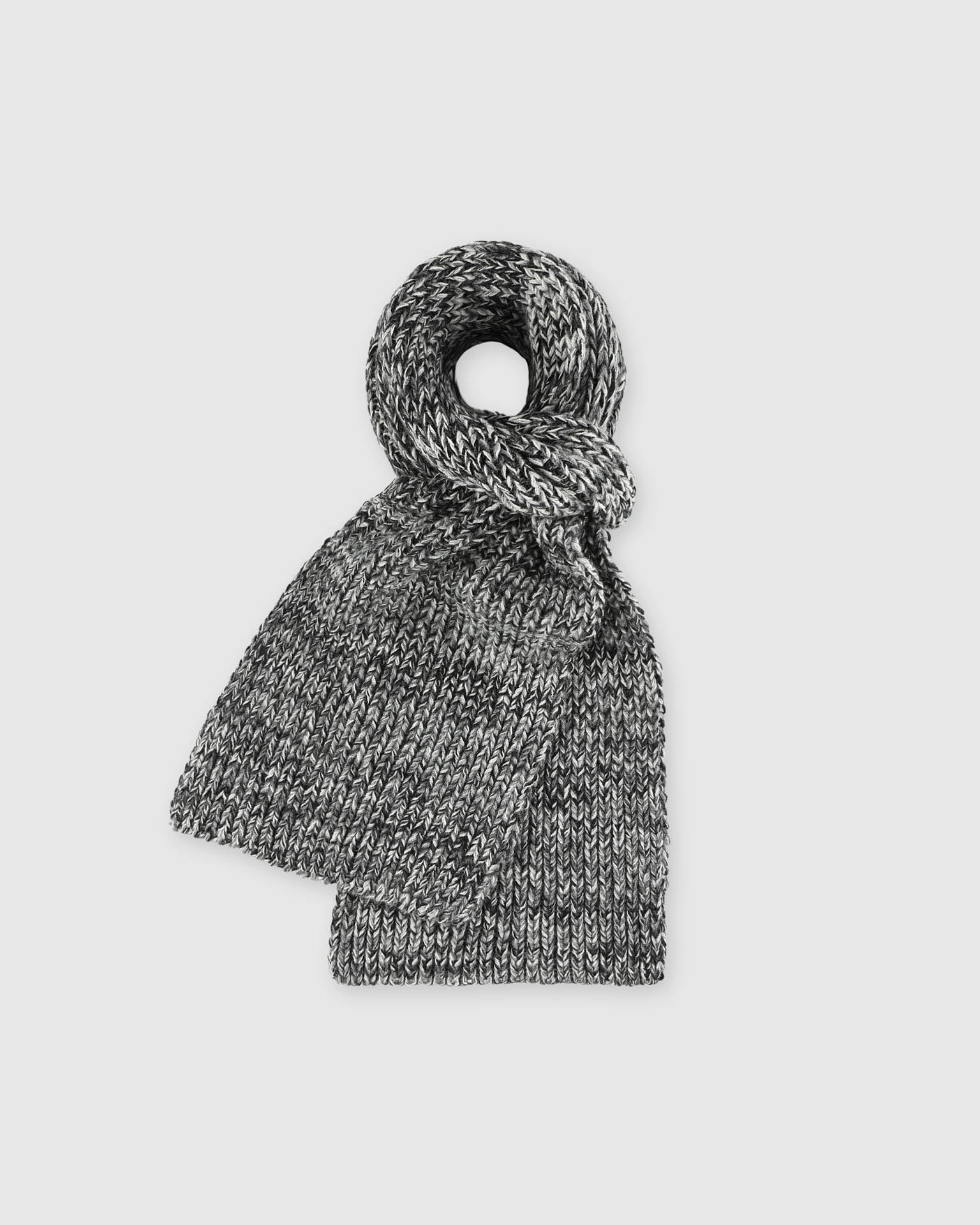 Marled Fantasies Scarf in Black Mix